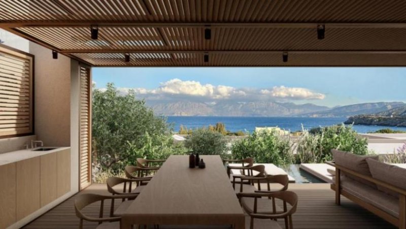 Ammoudara bei Agios Nikolaos Kreta, Ammoudara: Luxuriöse Villa mit vier Schlafzimmern und Pool, nur wenige Schritte vom Strand entfernt Haus kaufen